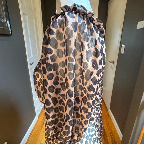 Drop Waist Leopard Print Dress - Picture 7 of 10